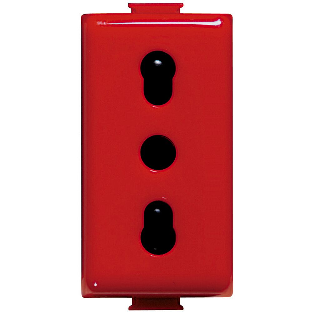 BITICINO - MATIX PRESA CORRENTE 10/16A ROSSA - BTICINO LEGRAND A5180R