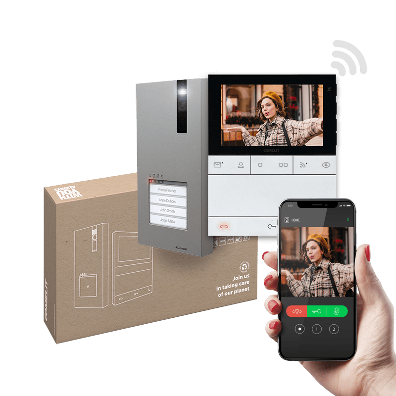 KIT QUADRA E PEOPLE VIVAVOCEWI-FI. SB2 - COMELIT PL8451V